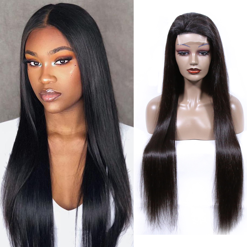 No Shedding And No Tangle Virgin Unprocessed Hair Lace Closure Wigs ...