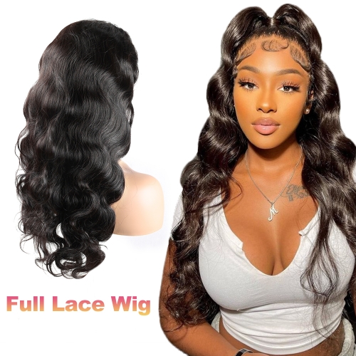 XS Hair Virgin Hair Brazilian Unprocessed Full Lace  Human Wig Body Wave   