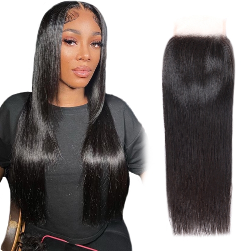 XS Hair  Virgin Transparent 5x5 Lace Closure Straight