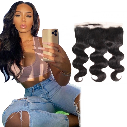 XS Hair Raw Virgin Hair 13*4 Transparent Lace Frontal Body Wave
