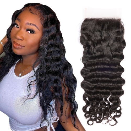 XS Hair  Virgin HD 5x5 Lace Closure Loose Wave