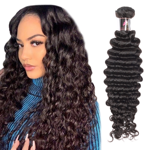 XS Hair 100% Virgin Human Hair  Brazilian Bundle  Deep Wave